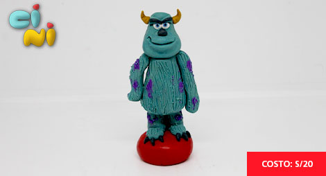 Taller de moldeado en plastilina: Zully de Monsters Inc.