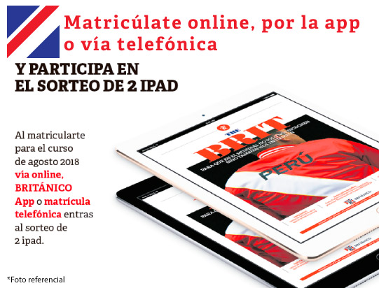 Concurso matrícula online, app y telefónica - Setiembre 2018